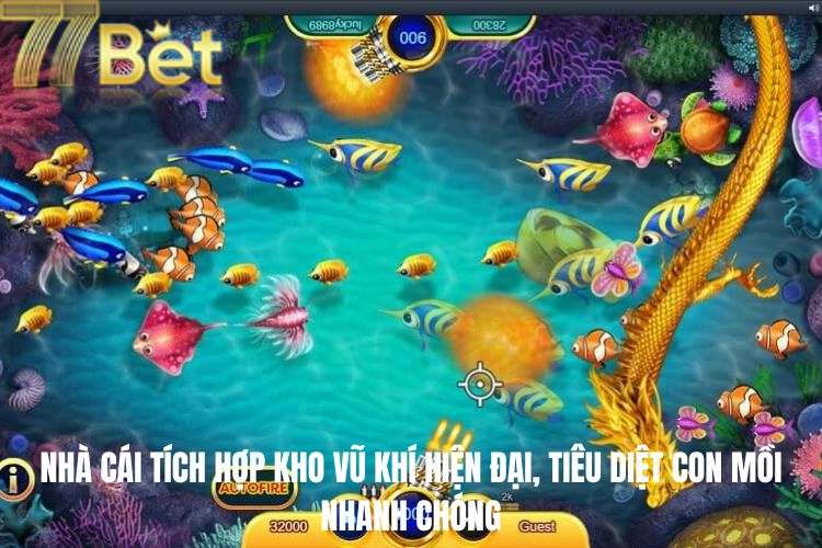 Nhà cái tích hợp kho vũ khí hiện đại, khả năng tiêu diệt con mồi nhanh chóng