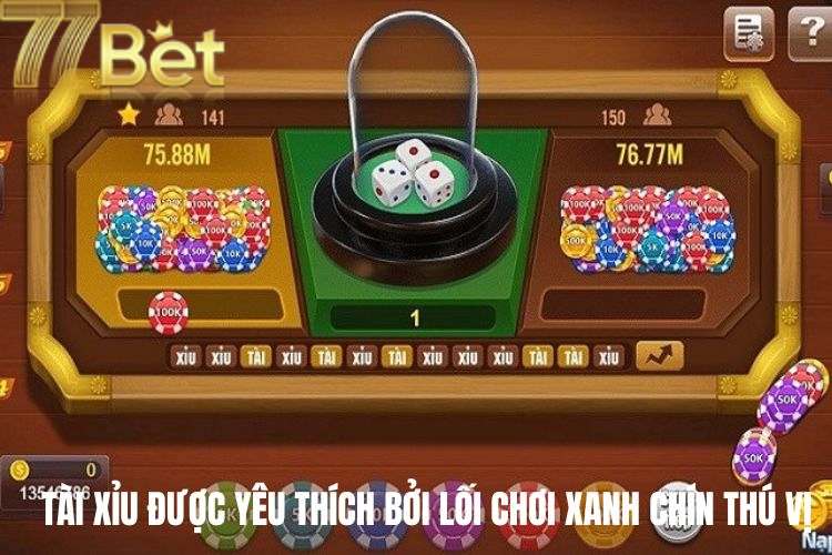 Tài Xỉu được yêu thích bởi lối chơi xanh chín thú vị
