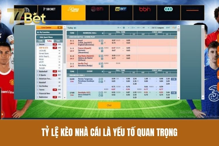 Tỷ lệ kèo nhà cái đặc biệt quan trọng